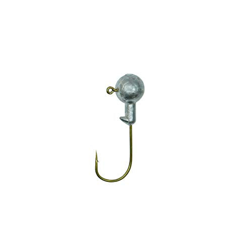 Unpainted Jig Heads,Ball Heads with Bronze Hook - size: 1/32 OZ 50 PCS