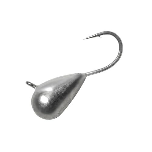 5 Pieces 3.0-6.0mm Teardrop Tungsten Ice Jig - color: MT01 Unpainted, size: TIJ02 3MM 5PCS