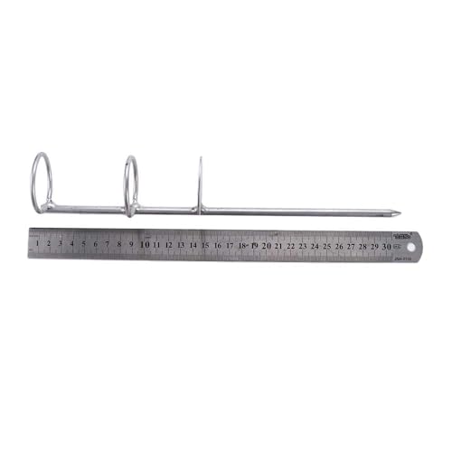 30/40/50cm Portable Fishing Rod Holder Support Stainless Steel Stand Fishing Pole Holders Ground Spike Rod Rest Stand for Ground, Beach