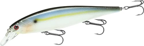 LUCKY CRAFT Pointer 128SP, Freshwater Lake Bass Fishing Lure, Jerkbait, Suspending, Fishing Gear, Fishing Accessories, Fishing Tackle - color: 183 Pearl Threadfin Shad