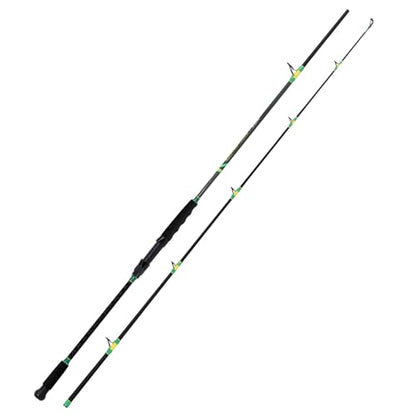 Fiblink 2-Piece Surf Spinning/Casting Fishing Rod, Carbon Fiber Fishing Rod(8’/8’6”/9’) - style: Cast / 8'6" / 2pc