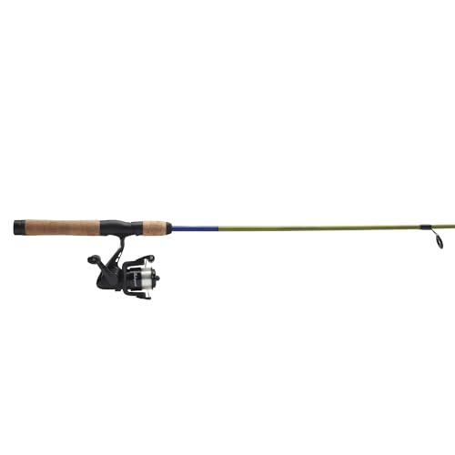 Shakespeare Catch More Fish Spinning Reel and Fishing Rod Combo with Kit - color: Trout West, style: 2024 Model
