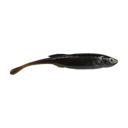 Berkley PowerBait Drip Minnow Fishing Soft Bait - color: Green Pumpkin Shad, size: 3"