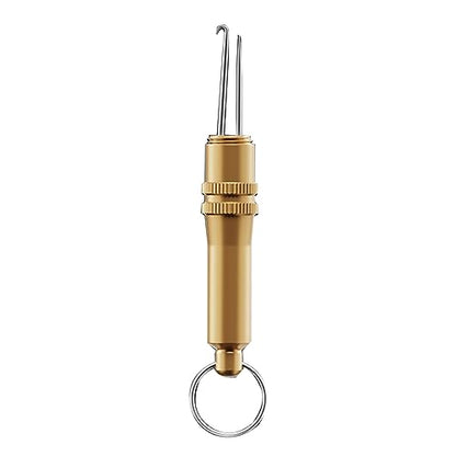 Retractable Fishing Hooks Extractor Hook Puller Fish Line Knotter Tool Fishing Hook Separator Aluminum Fish Line Remover Fishing Line Knotter Hook Needle Fishing Knot Tying Tool Fishing Knot Tying - color: Magnet Looper