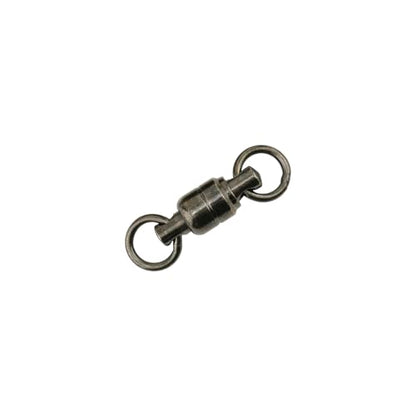 AFW Solid Brass Ball Bearing Fishing Swivels with Double Welded Rings - Patented Bullet Shaped Head for Reduced Water Resistance, Black Finish, Fishing Tackle, Up to 660lb Test