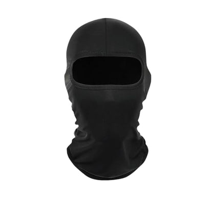 2 Pieces Thin Balaclava Ski Mask Head Mask Full Face Mask Windproof Sun UV Protection Hood for Women Men - color: Black+black