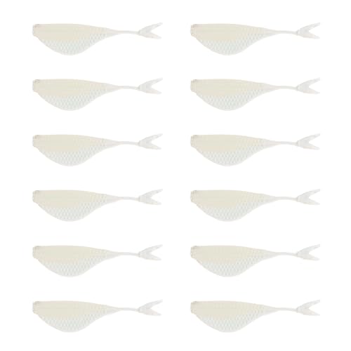 6th Sense – Clobber Minnow 2" – Soft Plastic Minnow – Crappie/Panfish Fishing – FFS Sonar Bait – (12 per Pack) Made in the USA - color: Spanish Bone