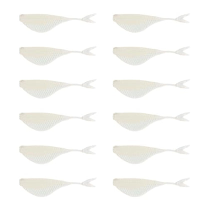 6th Sense – Clobber Minnow 2" – Soft Plastic Minnow – Crappie/Panfish Fishing – FFS Sonar Bait – (12 per Pack) Made in the USA - color: Spanish Bone