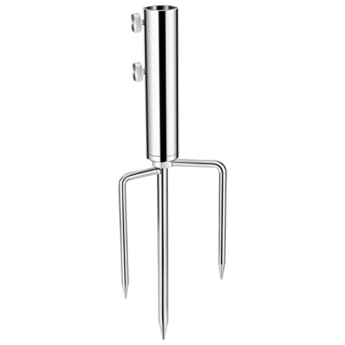 Fishing Pole Holder, In Ground Pole Stabilizer for Fishing Rod, Fishing Rod Holder Ground Support, Sand Spikes Stand for Bank Beach Fishing Umbrella
