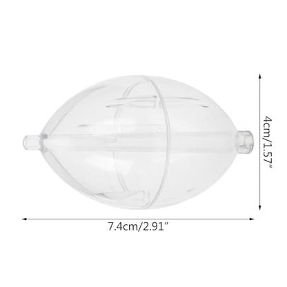 5Pcs FishingsCastings Bobbers Float Fishing Clear Float Plastics Oval Strikes Indicator Easy to Use