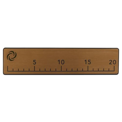 20" EVA Foam Fish Ruler with Peel & Stick Backing for Boats, Kayaks, Coolers, or Personal watercraft, Easy to Read 6mm Thick, Milled Fish Measuring Board (Mocha) - color: Mocha