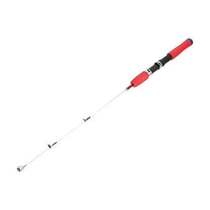 POPETPOP Portable Ice Fishing Rod Lightweight Short Winter Fishing Pole Metal Lure