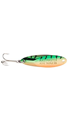 Acme Kastmaster Fishing Lure Hammered Gold 1 Oz - color: Metallic Perch Chrome, size: 1/2 oz.