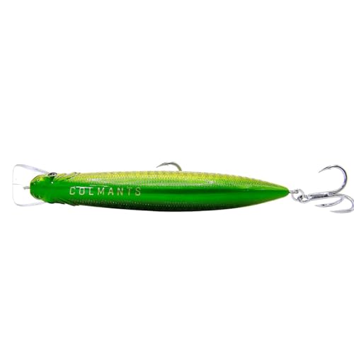 C-Strike Prime Action Jerkbait CS20 110mm and CS30 125mm - Suspending/Slow Sink Minnow Jerkbait Fishing Lure Fishing Lure - color: Leprechaun, size: 20g