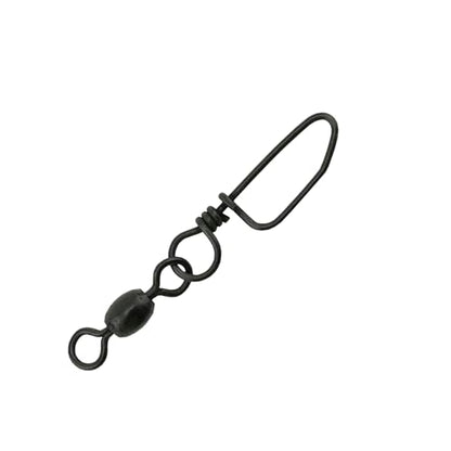 AFW Brass Coastlock Snap Swivels – Durable Fishing Gear with High-Strength Wire Snaps, Black Oxide Finish, Prevents Line Twisting & Kinking, Supports Up to 350 lb Test. - size: 144 pc, #3, 100 lb test