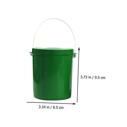 KICHOUSE 2pcs Breathable Live Bait Bucket Portable Fishing Storage Container Air Holes Worm Holder for Fishing Enthusiasts