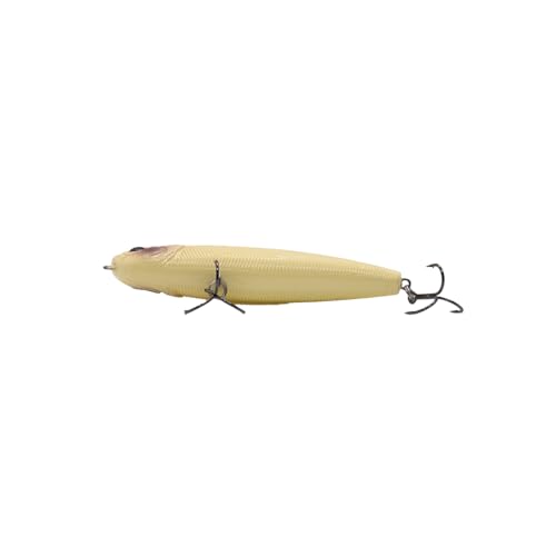 Duckett Fishing Super Sound 110 Topwater, High-Impact Walking Lure for Attracting Aggressive Bass Strikes - color: Bone, size: 95 mm