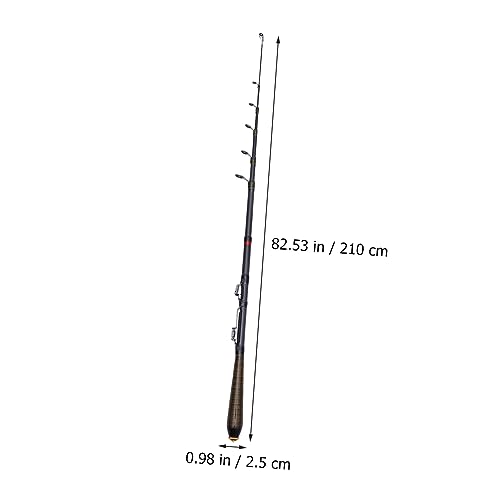 Fishing Pole Carbon Sea Rod Bass Fishing Tenkara Rod Smooth Guide Ring Non-Slip Grip