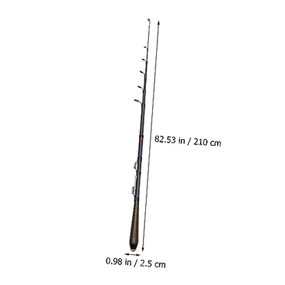 Fishing Pole Carbon Sea Rod Bass Fishing Tenkara Rod Smooth Guide Ring Non-Slip Grip