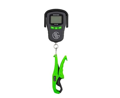 Googan Squad Digital Fish Scale with Lip Grip, 55 lb Capacity, Bright Digital Display and Batteries Included for Bass, Catfish and Saltwater Anglers - style: Digital Fish Scale