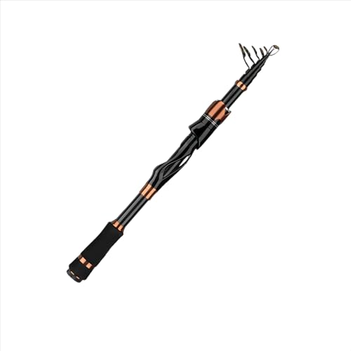 Telescopic Lure Fishing Rod – Portable Carbon Fiber Casting & Spinning Rod with EVA Handle, Large Ceramic Guides, Travel-Friendly Short Collapsed Length
