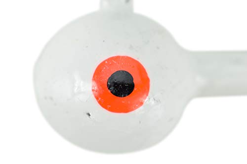1/4-1oz White Ball Jig Heads - 10 Pack - 5 Sizes to Choose from - size: 1oz