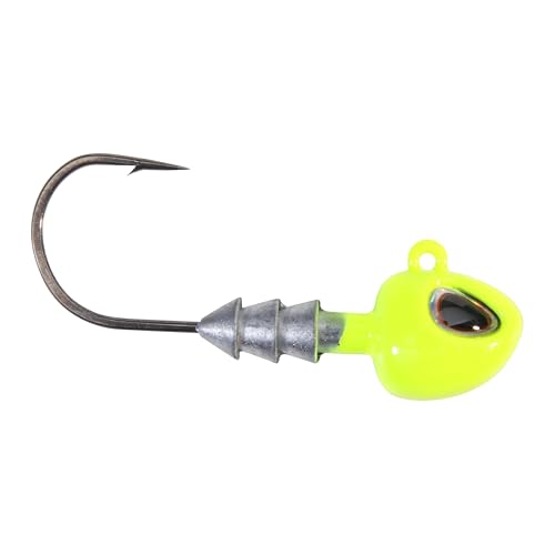 Berkley Fusion19 Hybrid Fishing Jigheads - color: Chartreuse, size: 2/0 Hook Size - 3/8 oz