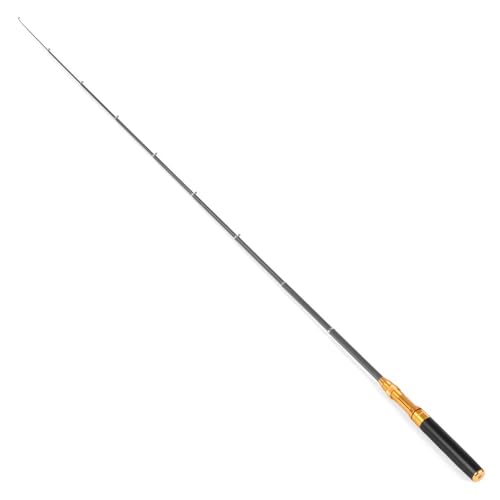‌Pocket Telescopic Fishing Rod 1.8m (6ft) – Portable Collapsible Carbon Fiber Fishing Pole for Travel, Freshwater & Saltwater Fishing, Compact Design - color: Black
