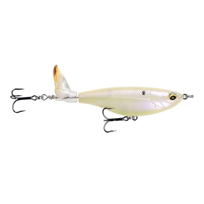 6th Sense – The Scramble Bass Fishing Topwater Fishing Lure with Rotating Tail - color: Spanish Bone, size: 126mm