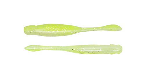 X Zone Lures Hot Shot Minnow Lures for Bass and Walleye, Infused with X Zone Scent Formula, 3.25" (8 Pack) - color: Chartreuse Pearl