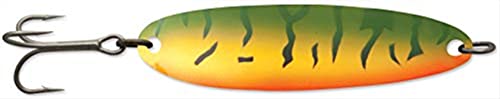 Luhr Jensen Krocodile Spoon w/Treble Hook - style: Metallic Perch, 1 Oz - 3 1/4 Inch