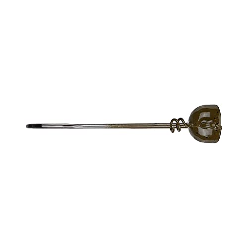 Buckeye Lures Spot Remover Magnum Jig Head with Heavy-Duty Spring & Sharp Nickel Hook for Soft Plastic Bass Fishing Baits - 5 Pack - color: Green Pumpkin, size: 1/8 oz