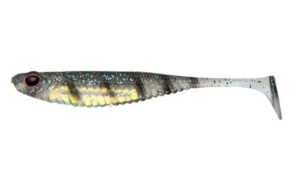 Nomad Design Spectre Minnow 3.25" Internal Foil System, Soft Paddletail - (5 Pack) - Live Ops for Fresh or Saltwater Inshore Species - color: Smokey Shad