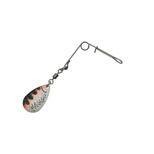 Fishing Spinner Blades Spinnerbait Smooth Nickel Spoons Rigs Fishing Spoons Lures Beetle Spins Pan Fish Bass Fishing Lures Accessories - color: Coated water-10pcs
