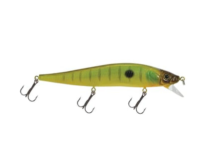 Luck E Strike STX Jerkbait, 4.5 Inch Suspending Hydrodynamic Fishing Lure, Made in The USA - color: Reel Perch