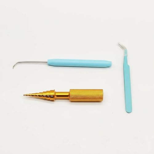 3-Piece Fishing Reel Maintenance Tool Kit - Metal Bearing Remover & Gear Service Set for Spinning and Baitcasting Reels - color: Gold