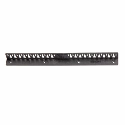 T-H Marine Tackle Titan Fishing Lure Rack – 14" Black – Holds 40+ Hook and Rig Lures – Tackle Storage Organizer with 20 Large & 22 Small Holes – Mounts with Screws or Tape – Compact Boat Use