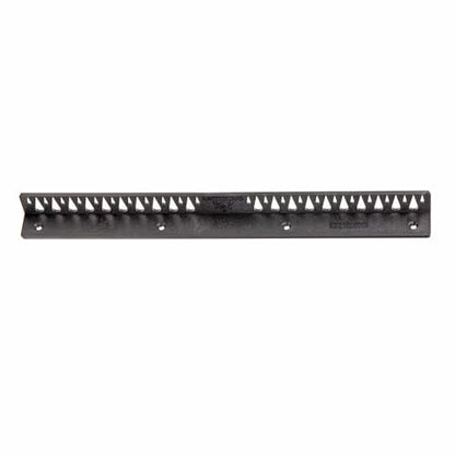 T-H Marine Tackle Titan Fishing Lure Rack – 14" Black – Holds 40+ Hook and Rig Lures – Tackle Storage Organizer with 20 Large & 22 Small Holes – Mounts with Screws or Tape – Compact Boat Use