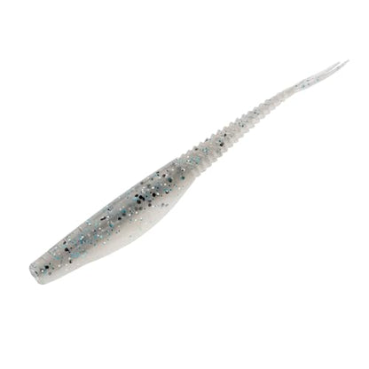Strike King Mach Skooler Fishing Lure, Soft Plastic Jerkbait, Heavily Salted, Sleek Design, Erratic Action - color: Smokey Shad, size: 4"