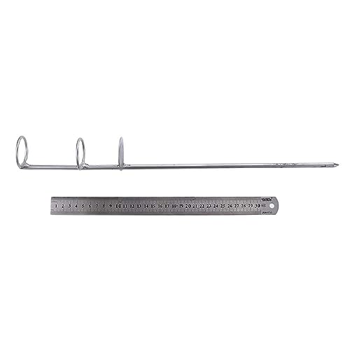 Generic 30/40/50cm Portable Fishing Rod Holder Support Stainless Steel Stand Fishing Pole Holders Ground Spike Rod Rest Stand for Ground, Beach(40cm), AM17CD0CFNOUS