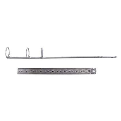 30/40/50cm Portable Fishing Rod Holder Support Stainless Steel Stand Fishing Pole Holders Ground Spike Rod Rest Stand for Ground, Beach