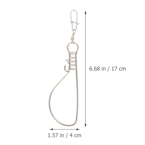 BESPORTBLE Fish Stringer Clips Stainless Steel Live Fish Holder Portable Clip with Spring Lock for Outdoor Fishing Fishing Accessories for Keeping Alive 20 Pack