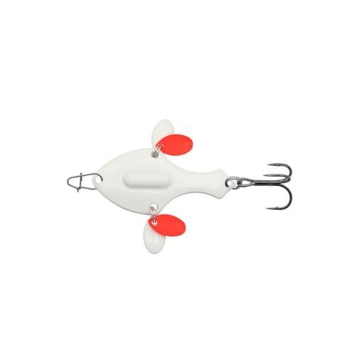 Eurotackle Spade Blade Flutter Rattle Spoon - color: Albiglow (Glow), size: Micro
