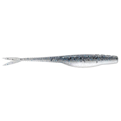 Strike King Mach Skooler Fishing Lure, Soft Plastic Jerkbait, Heavily Salted, Sleek Design, Erratic Action - color: Smokey Shad, size: 5"