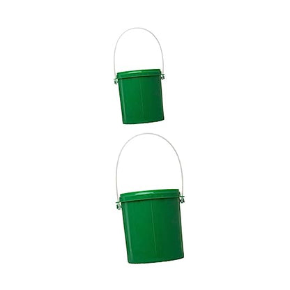 2pcs Worm Bucket Live Bait Bucket Worm Lures Container Containers with Lids Container with Lid Worm Bait Holder Minnow Bucket Fishing Bait Bucket Living Body Plastic Bait Box