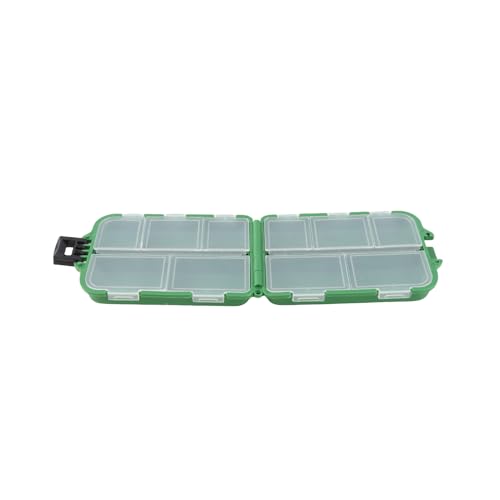 Fishing Tackle Box, Durable Hard Compartments Secure Hasp Compact Design, Tackle Storage Box for Outdoor Fishing Travel Boat Camping