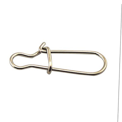 VICASKY 100pcs Fishing Safety Pin Connectors Metal Material Fishing Gear Supplies