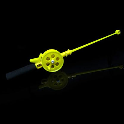 Small Ice Winter Fishing Rod with Reels Wheel Portable Beginner Children