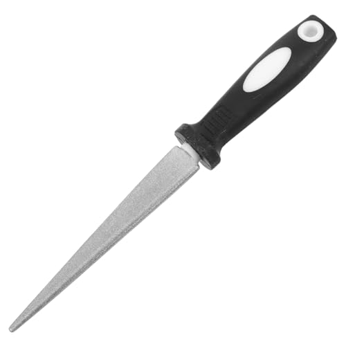 Operitacx Half Round Fishhook Sharpener with Ergonomic Handle Fine Precision File for Fishing Hooks Multi-Functional Portable Grinding Tool for Outdoor Use Sturdy for Glass Marble Bone