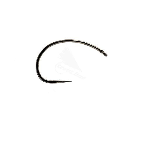 Eupheng 100pcs Plus Best Barbless Competition Fly Fishing Hook Collection, Dry Nymph Strimp&Pupa, Pupa jig Fly Hooks High Carbon Competition Hook - color: Shrimp & Pupa Fly Hook EP-9251, size: 8#